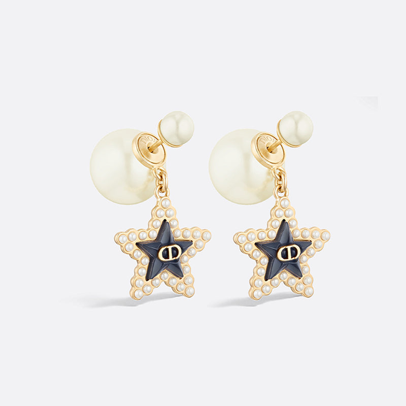 Dior Tribales Star Pearl Earrings