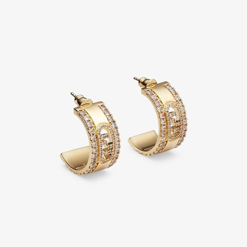 Fendi OLock Earrings - 18K Yellow Gold