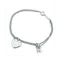 Tiffany Heart Tag Key Bracelet - 18K Gold