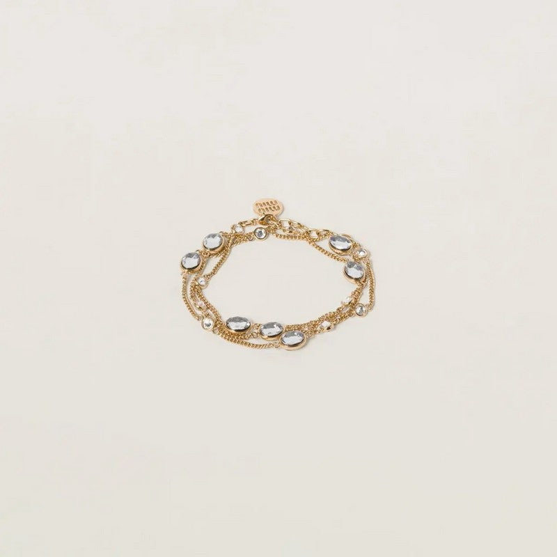 Miu Metal Crystal Bracelet