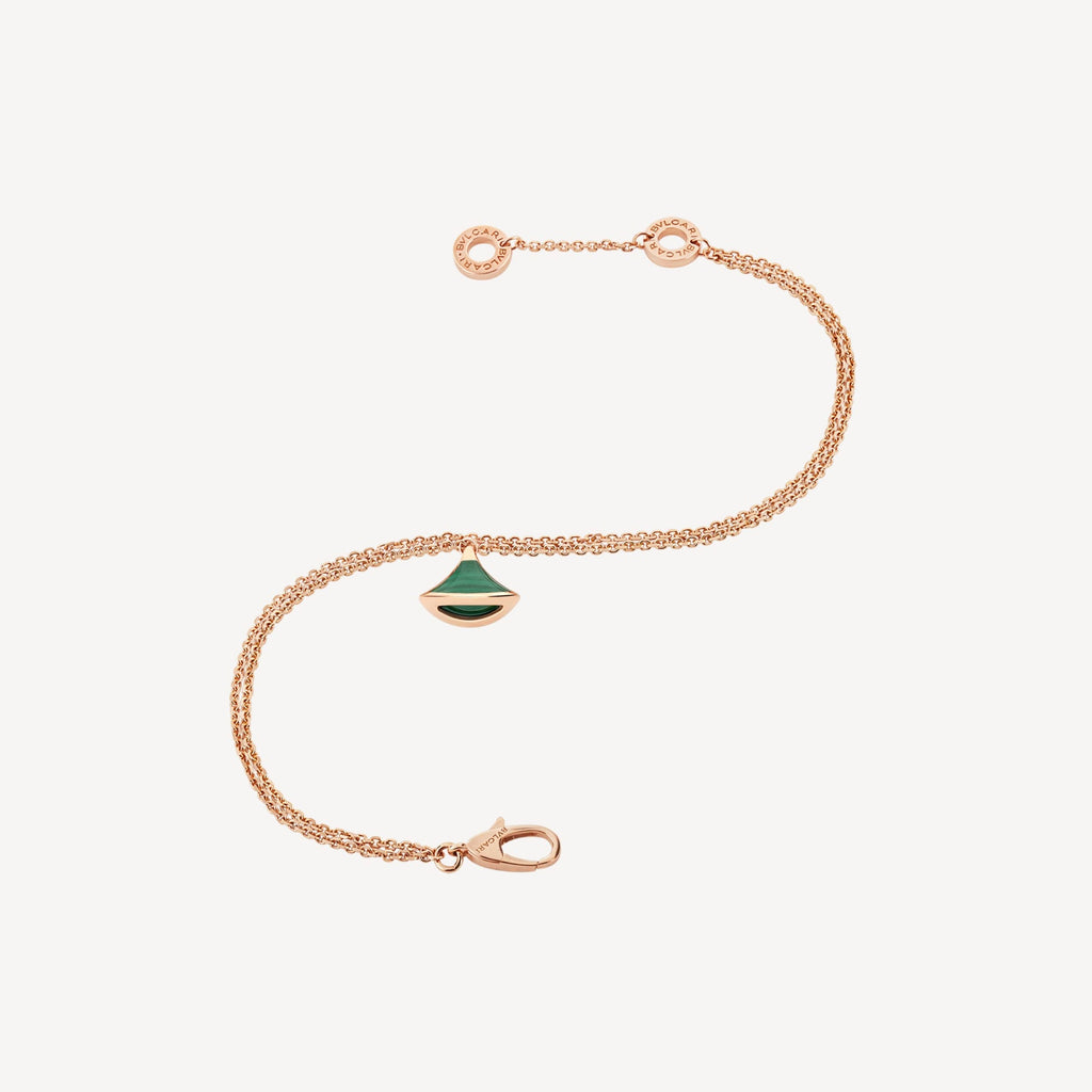 DIVAS' DREAM Malachite Bracelet - 18K Rose Gold