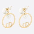 Dior Circle Pearl Earrings