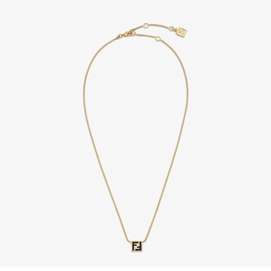 Fendi Forever Black Necklace - 18K Gold