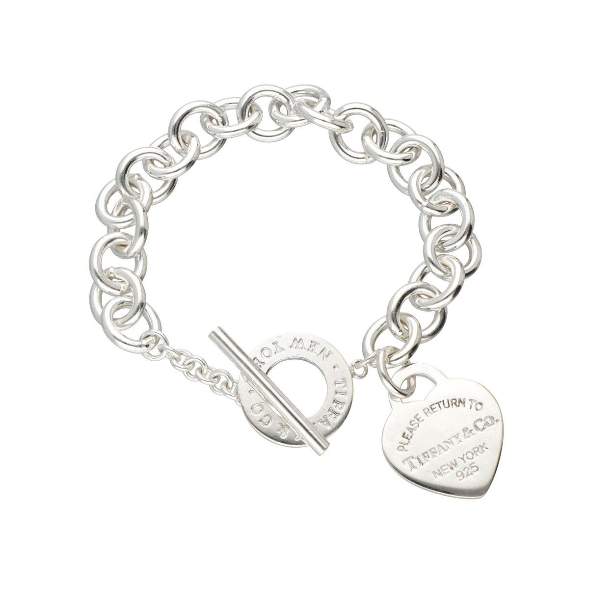 Tiffany Heart Tag Bracelet - 18K White Gold