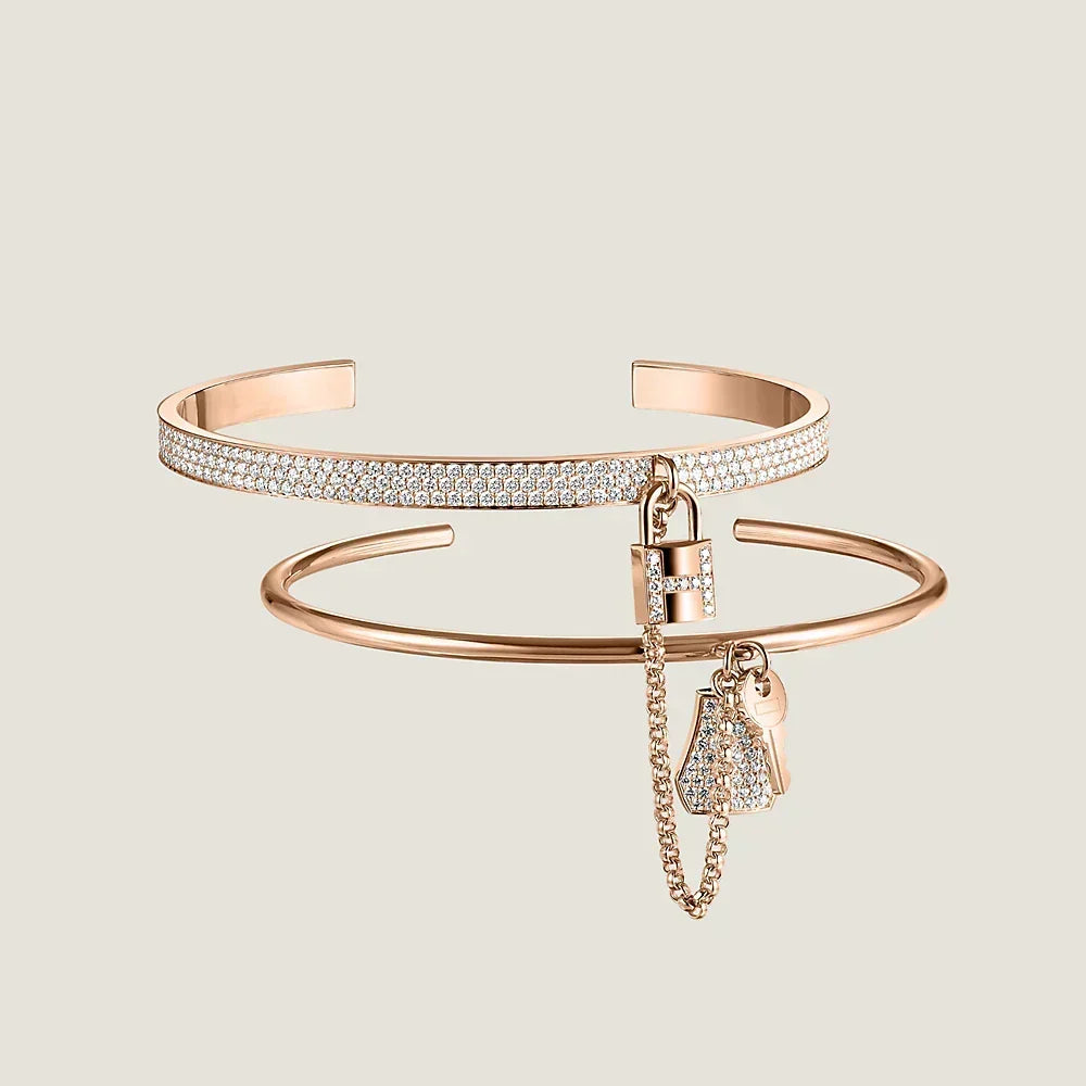 Hermes Kelly Cadenas Bracelet - 18K Rose Gold
