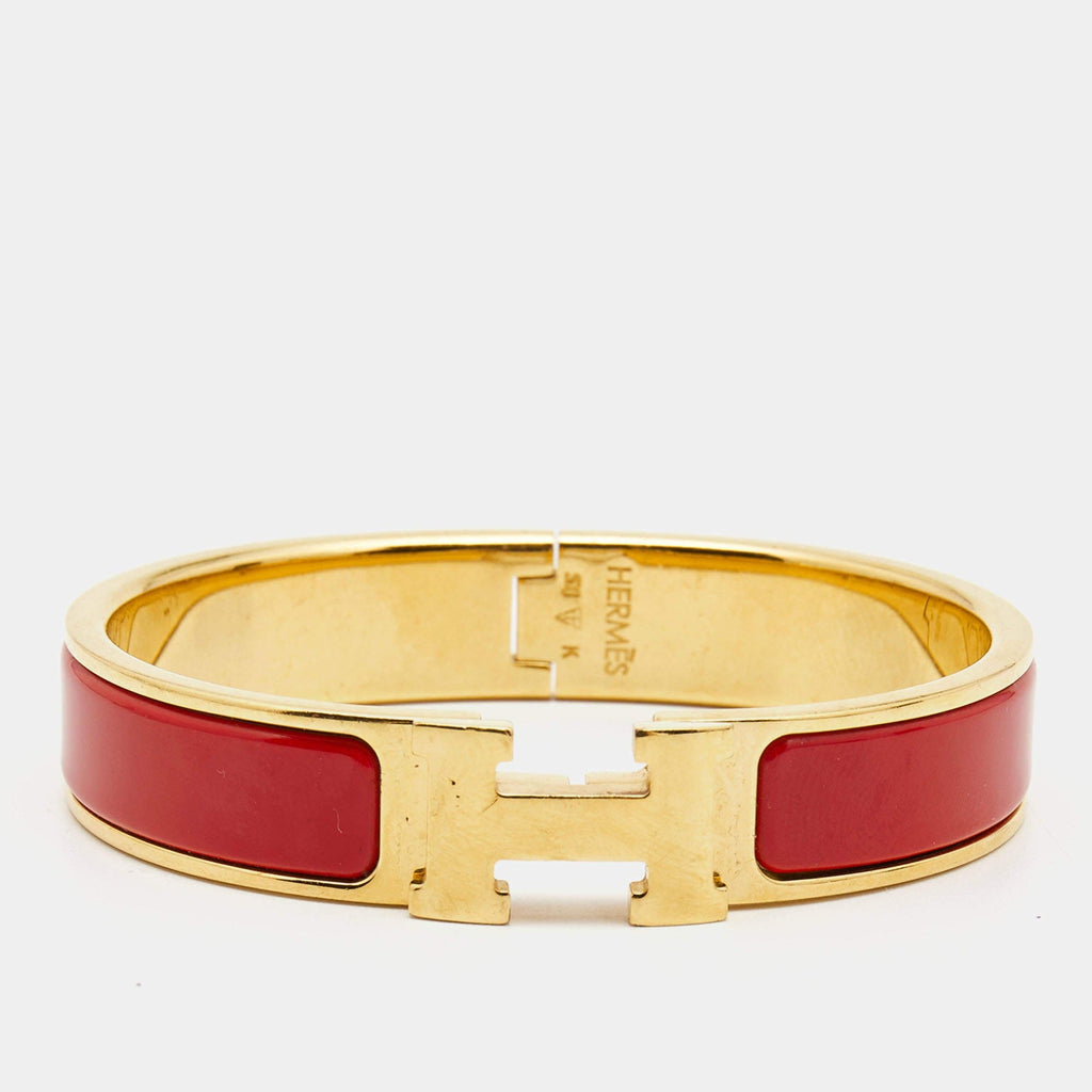 Hermes Clic H Red Bracelet