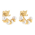 Louis Vuitton Monogram Pearl Earrings - 18K Yellow Gold