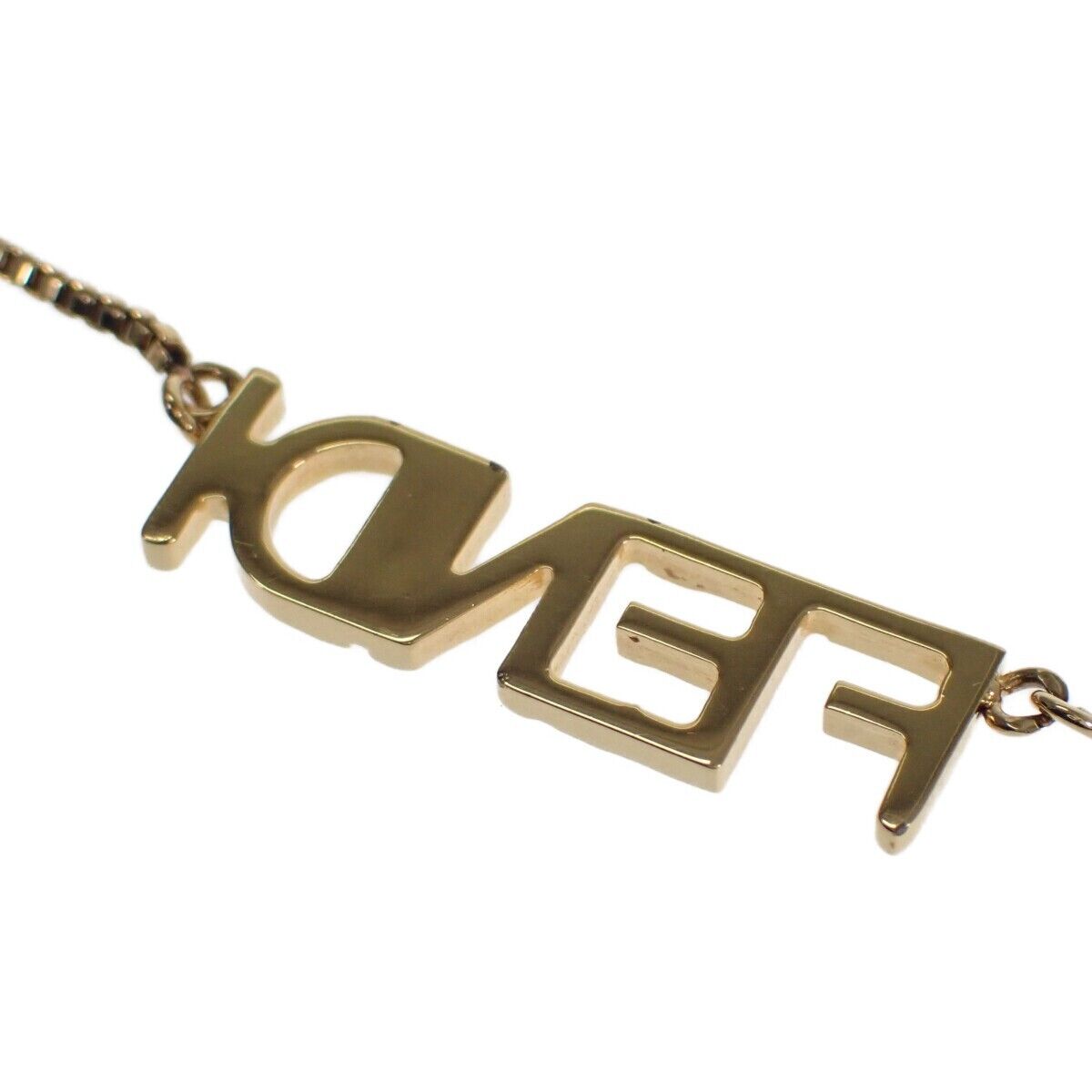 Fendi Script Necklace - 18K Gold