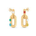 Louis Vuitton x YK LV Edge Painted Dots Earrings - 18K Yellow Gold