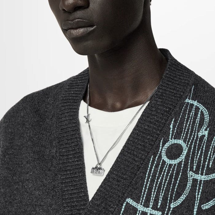 Louis Vuitton Monogram Chain Bag Necklace