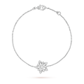 Lotus Openwork Pendant Bracelet - 18K Gold