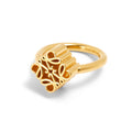 LOEWE Anagram Single Anagram Ring - 18K Gold