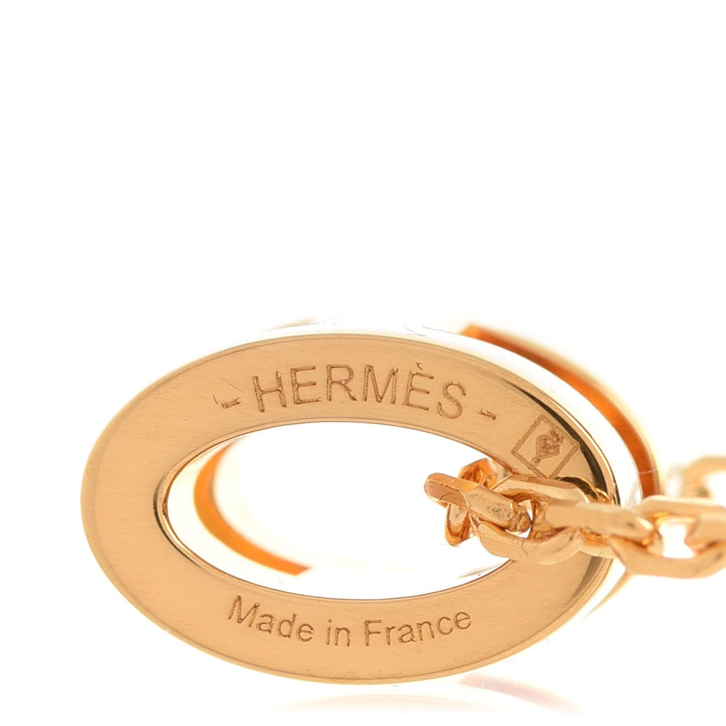 Hermes Mini Pop White Necklace