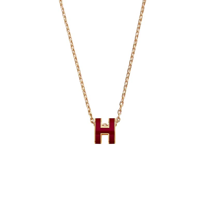Hermes Mini Pop Red Necklace