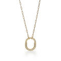 Tiffany Lock Pendant Pave Moissanite Necklace