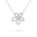 Flowerlace Pendant Necklace - 18K Gold