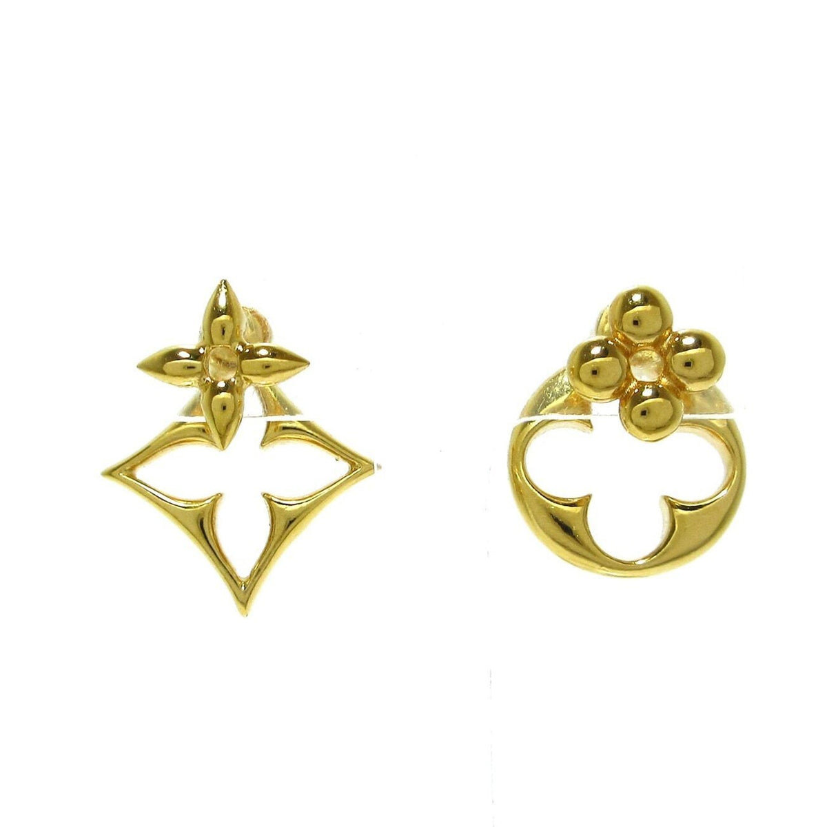 Louis Vuitton Flower Gram Earrings - 18K Yellow Gold