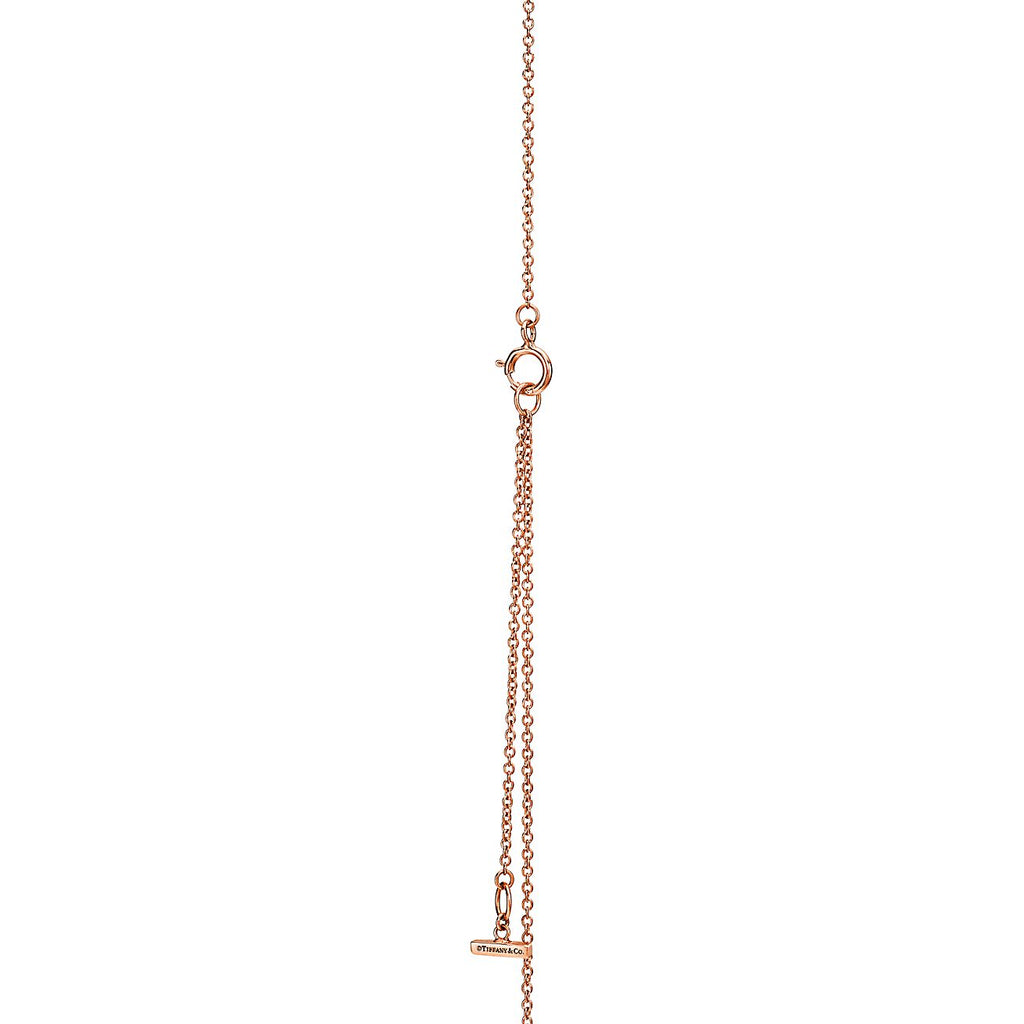 Tiffany Diamond & Turquoise Circle Pendant Necklace