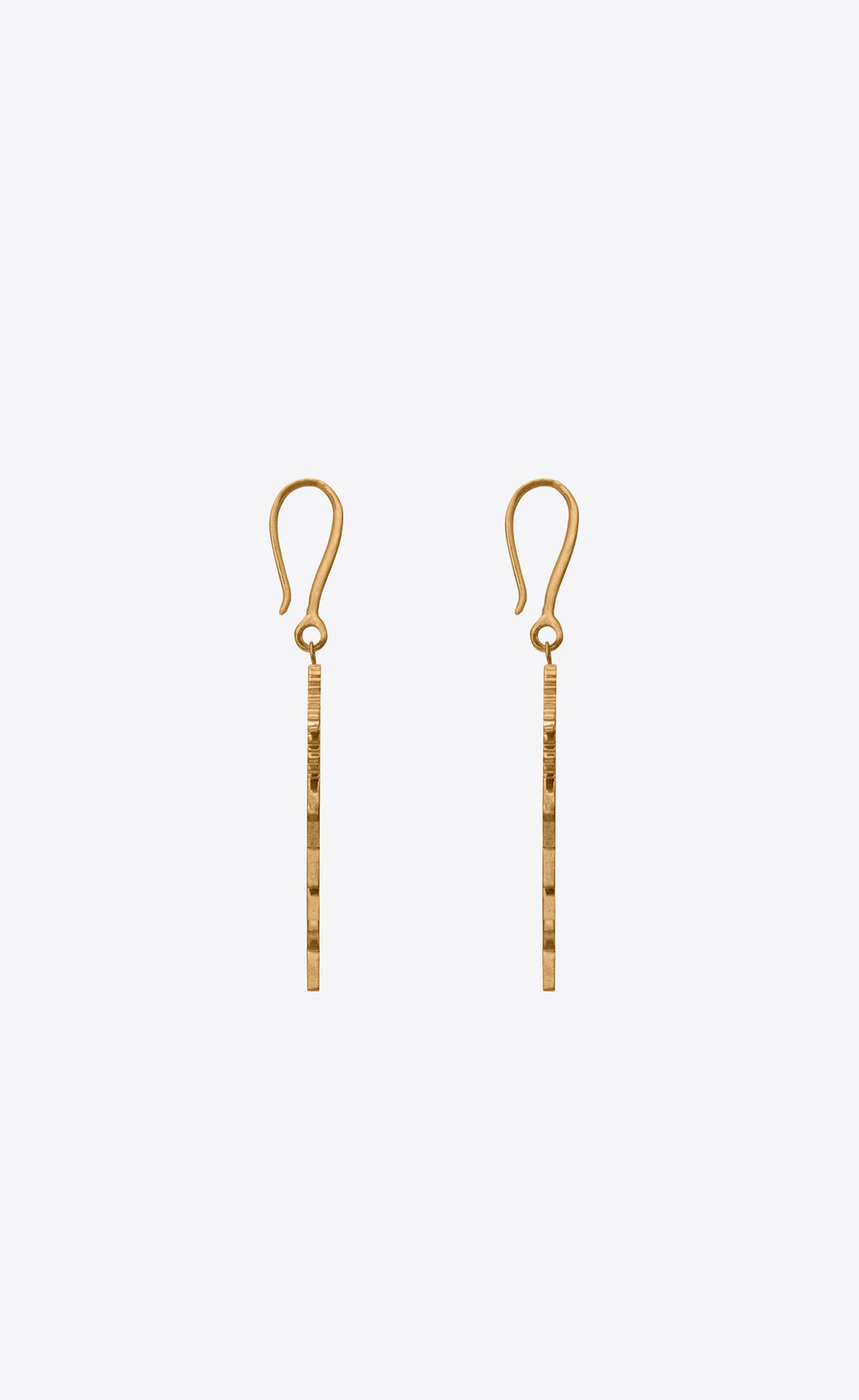 YSL Monogram Palmier Statement Earrings - 18K Yellow Gold