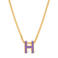 Hermes Mini Pop Purple Necklace