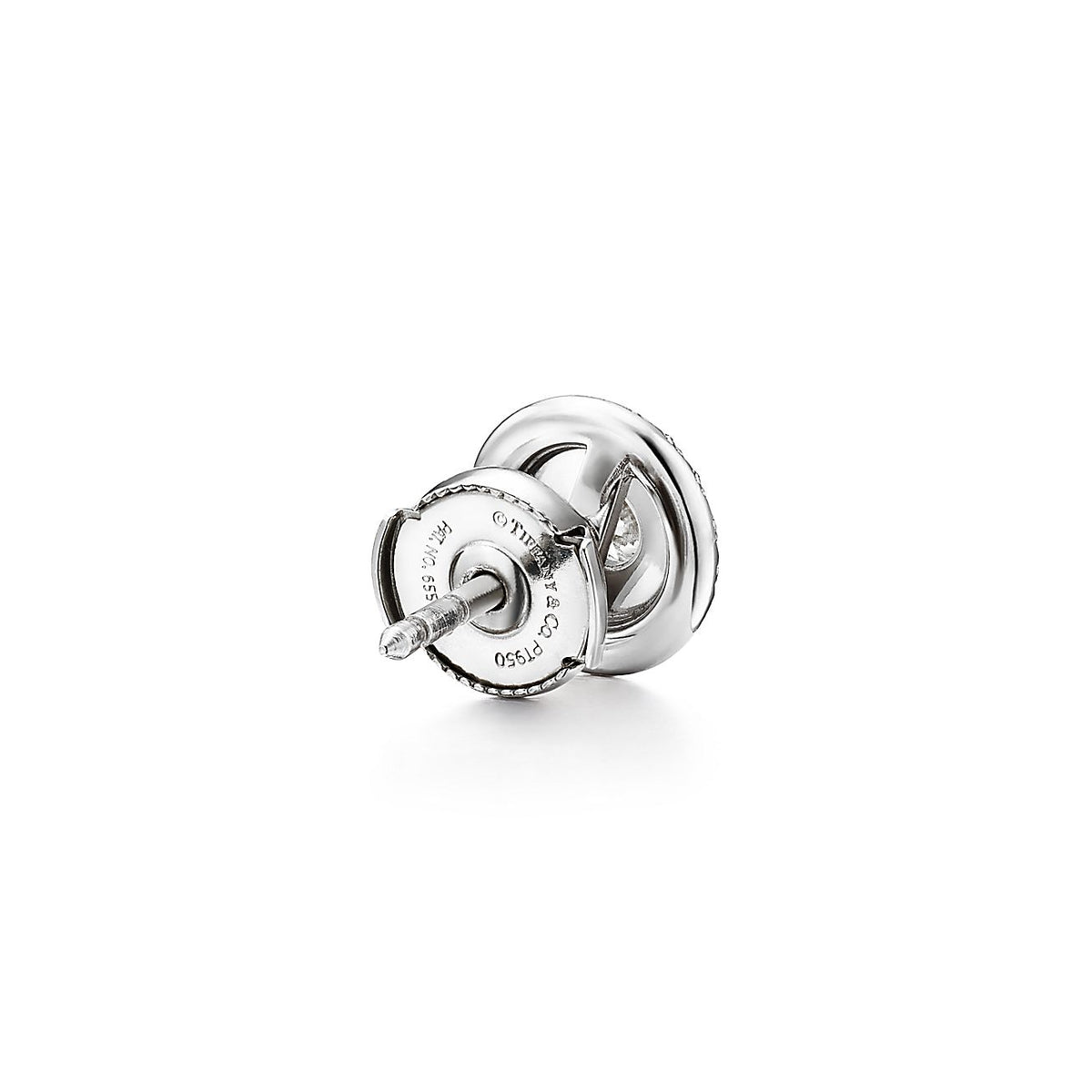 Tiffany Soleste Moissanite Earrings - 18K White Gold