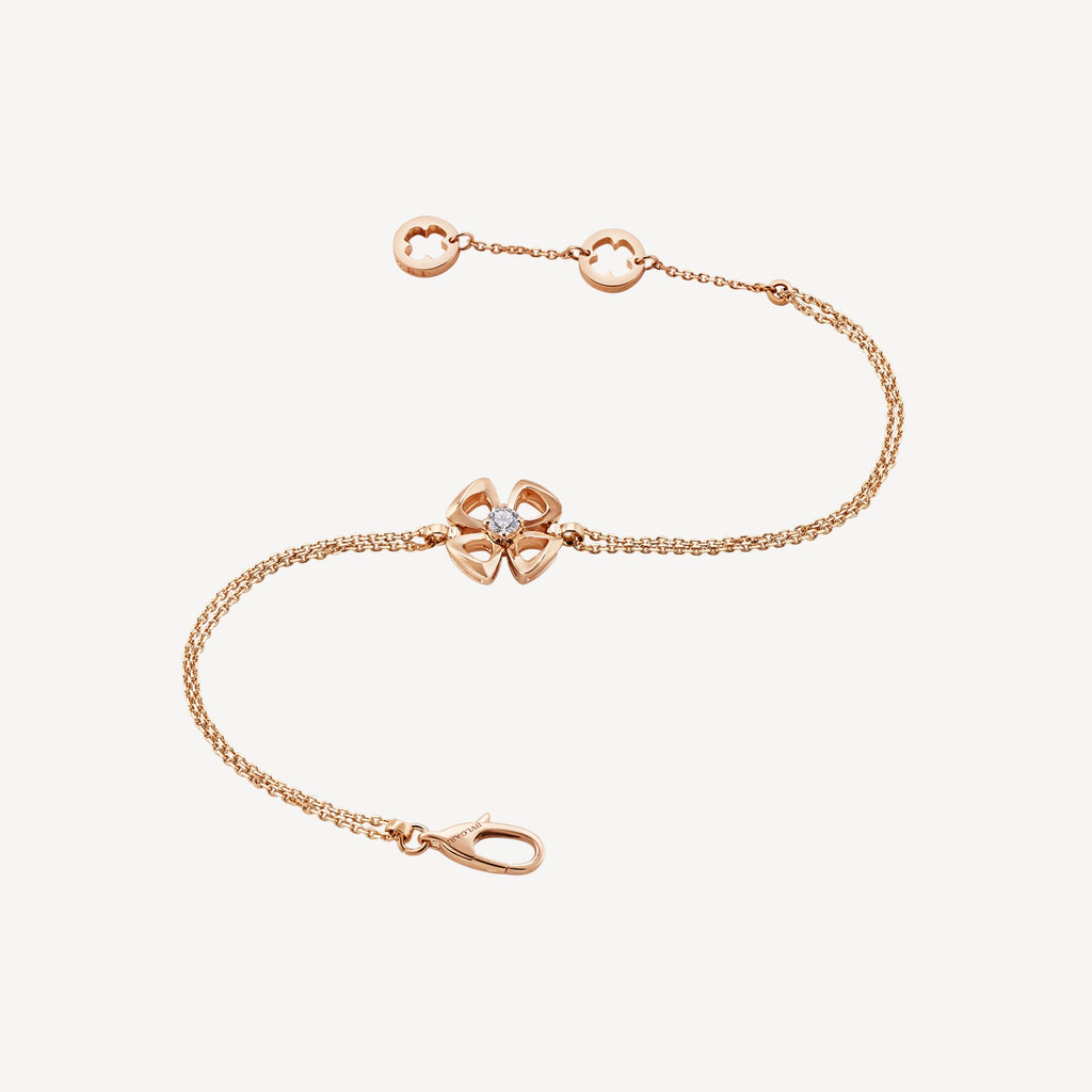 Fiorever Central Moissanite Bracelet - 18K Gold