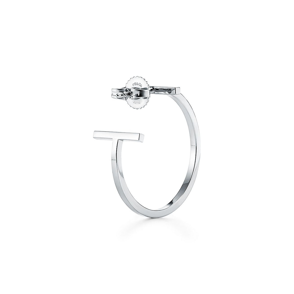 Tiffany Hoop Earrings - 18K White Gold