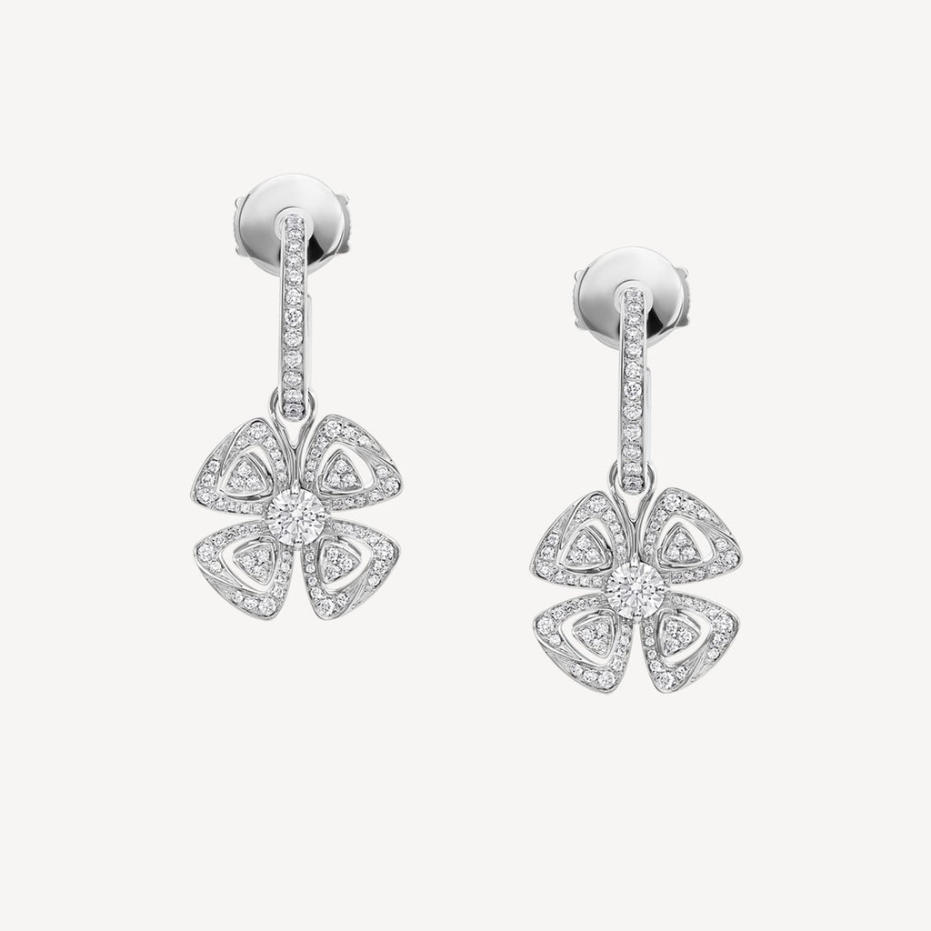 Bvlgari Fiorever Earrings - 18K White Gold