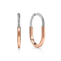 Tiffany Lock Moissanite Earrings - 18K Rose Gold