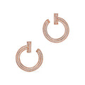 Tiffany T1 Open Hoop Earrings - 18K Rose Gold