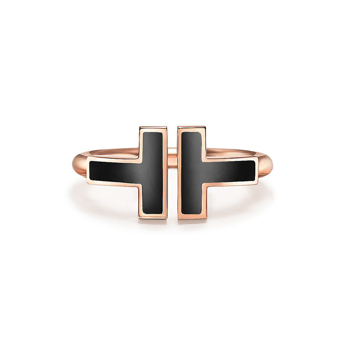 Tiffany Black Onyx Wire Ring - 18K Gold