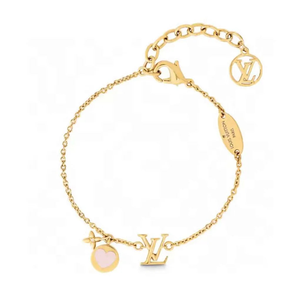 Louis Vuitton Iconic Pink Heart Bracelet