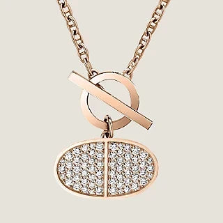 Hermes Chaine D'ancre Contour Pendant Necklace