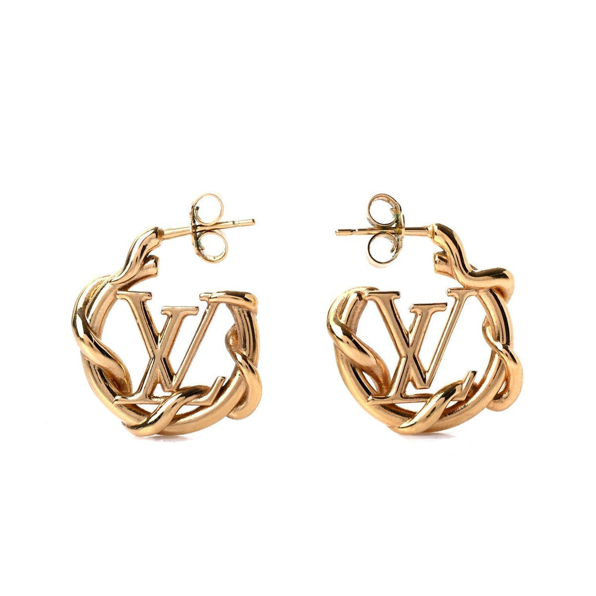 Louis Vuitton Garden Louise Hoop Earrings - 18K Yellow Gold
