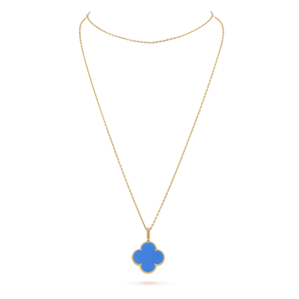 Magic Alhambra Agate Clover Necklace - 18K Gold