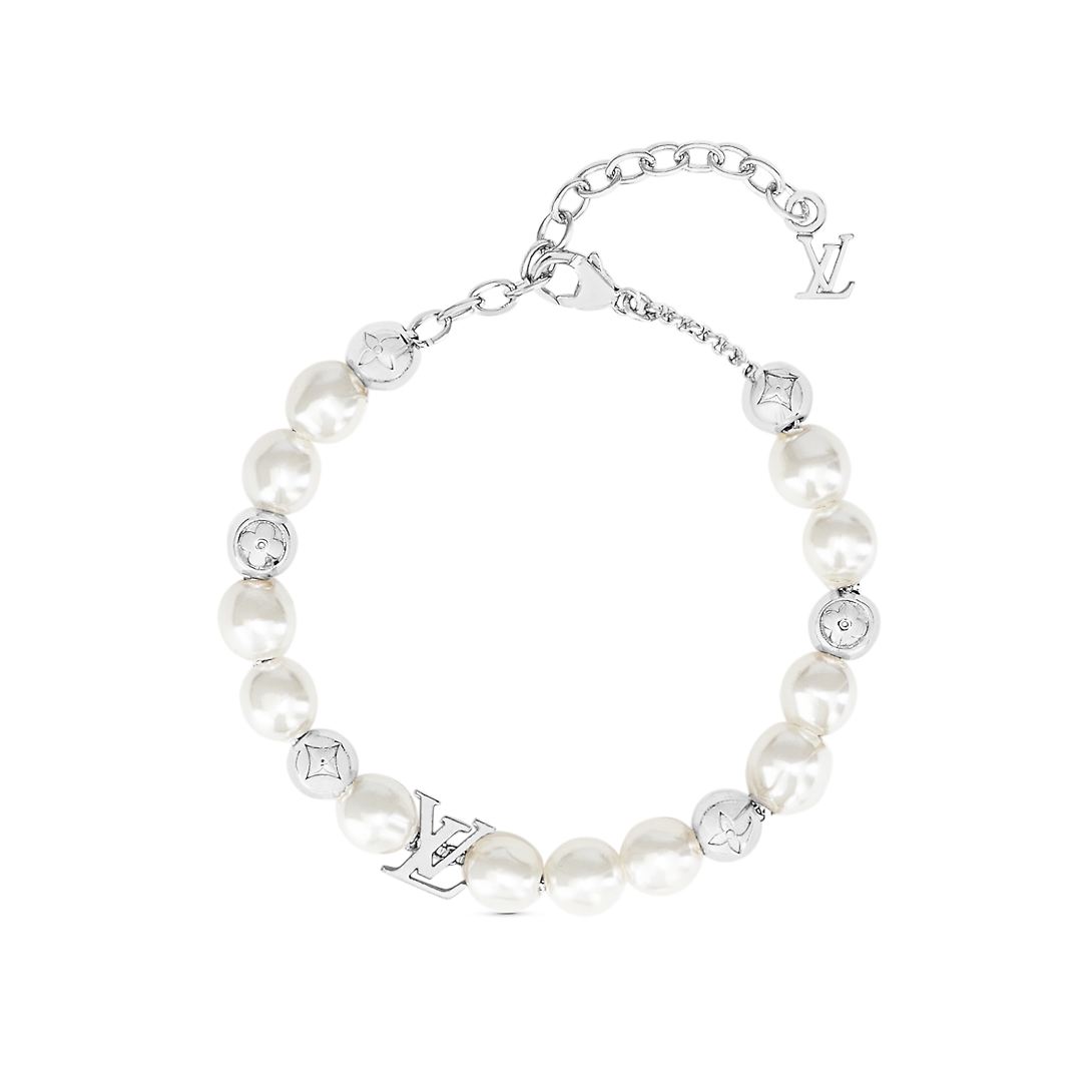 Louis Vuitton Monogram White Pearl Bracelet