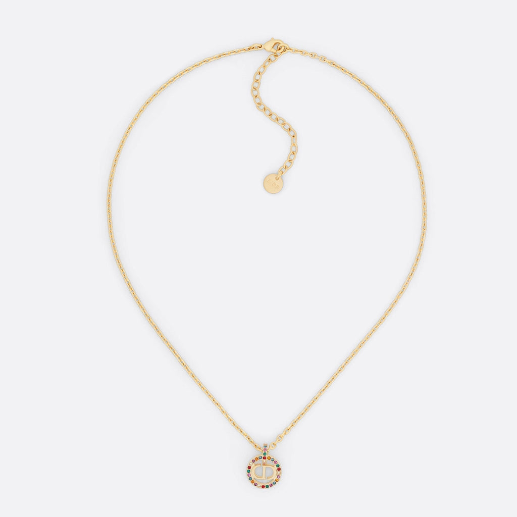 Dior Petit CD Multicolor Crystal Necklace