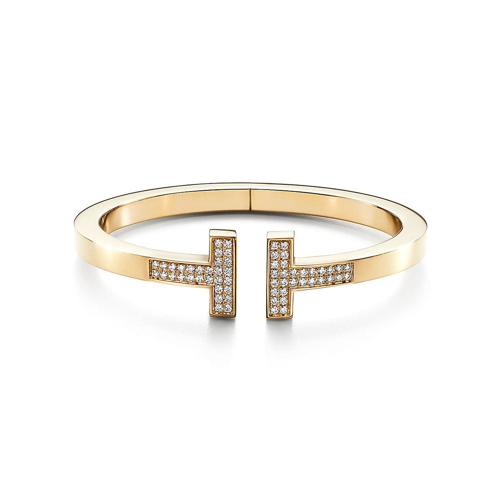 Tiffany Moissanite Square Bracelet - 18K Yellow Gold