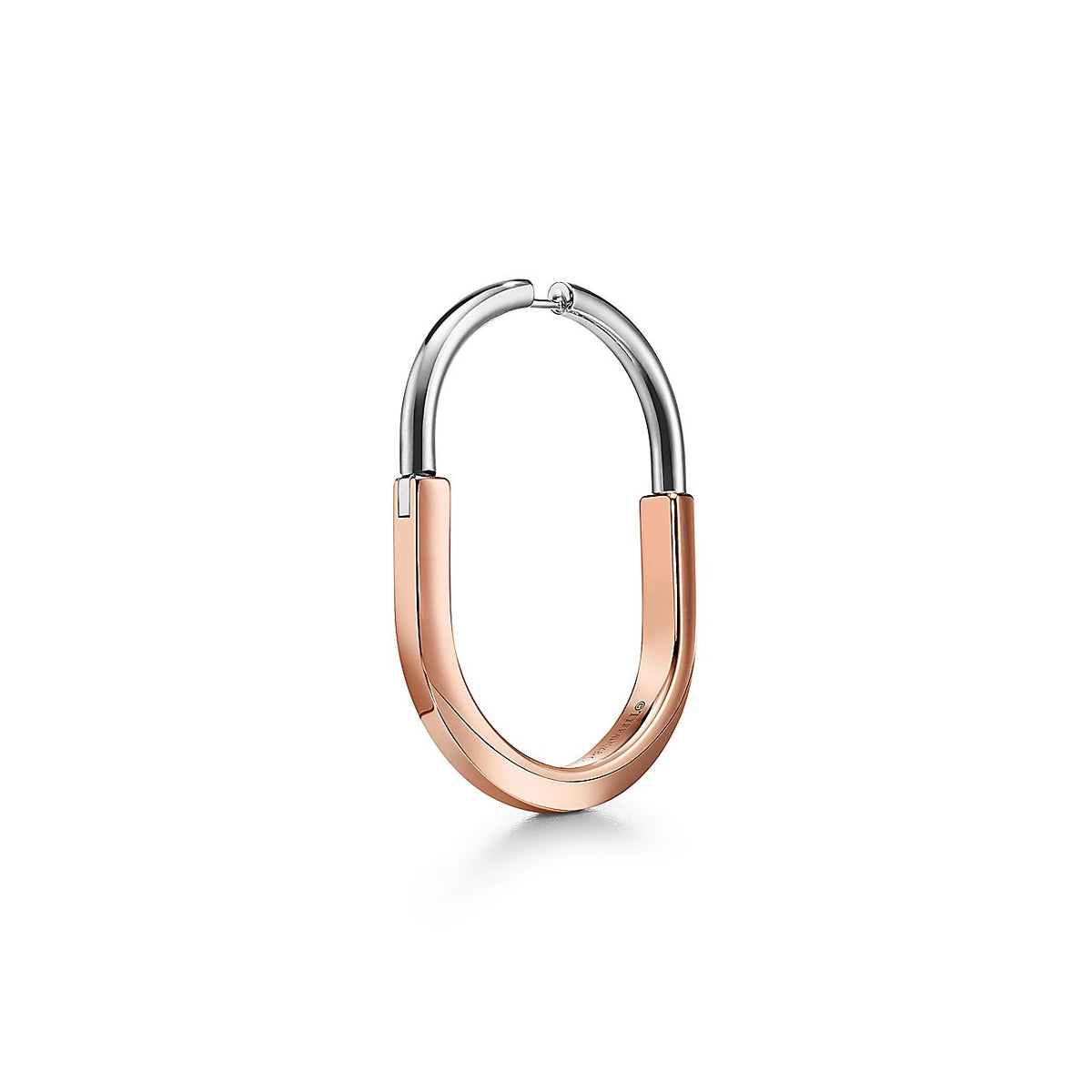 Tiffany Lock Moissanite Earrings - 18K Rose Gold