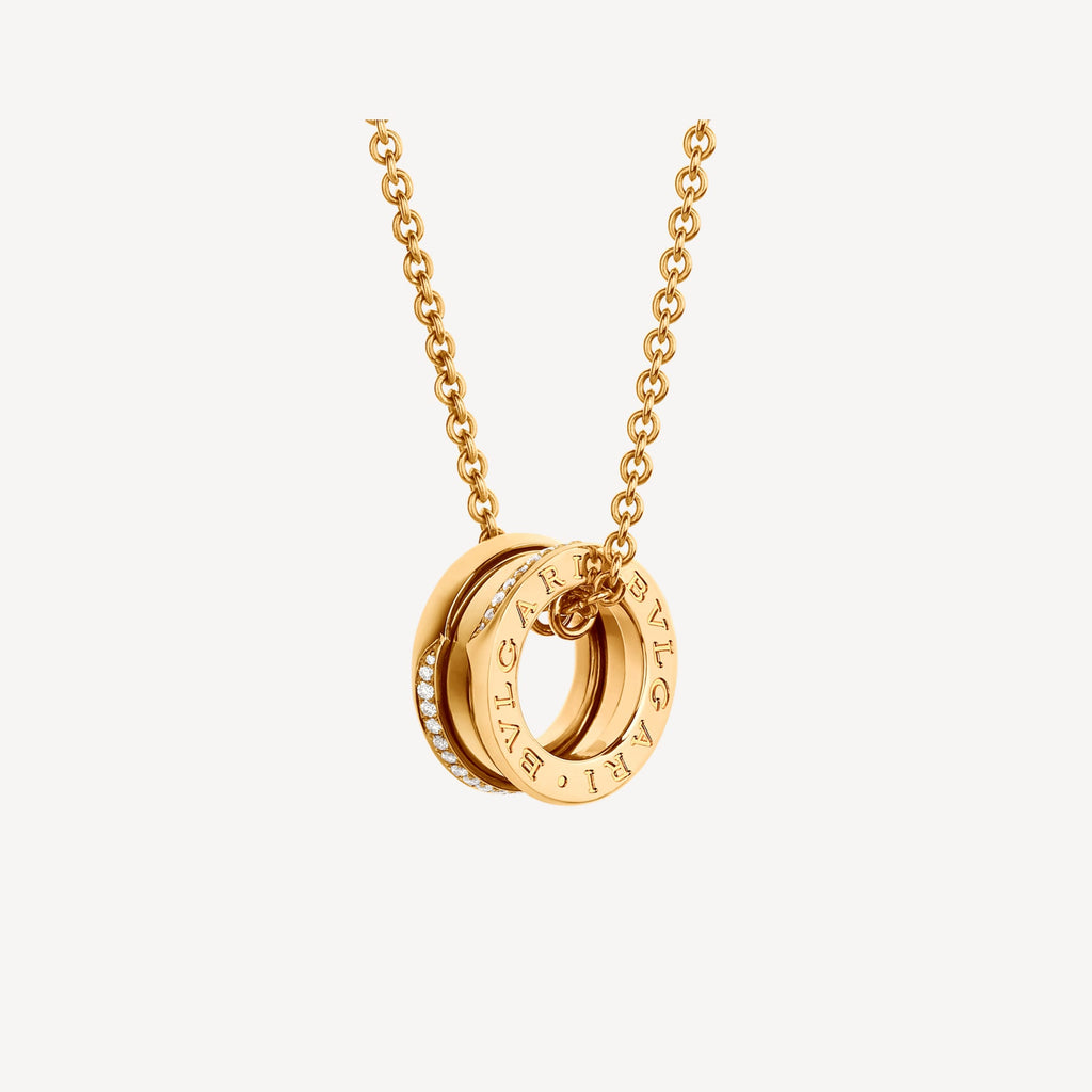 B.zero1 Demi-Pave Diamond Necklace - 18K Gold