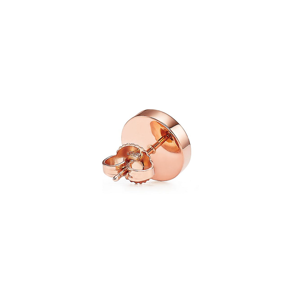 Tiffany Mother-Of-Pearl Circle Earrings - 18K Rose Gold