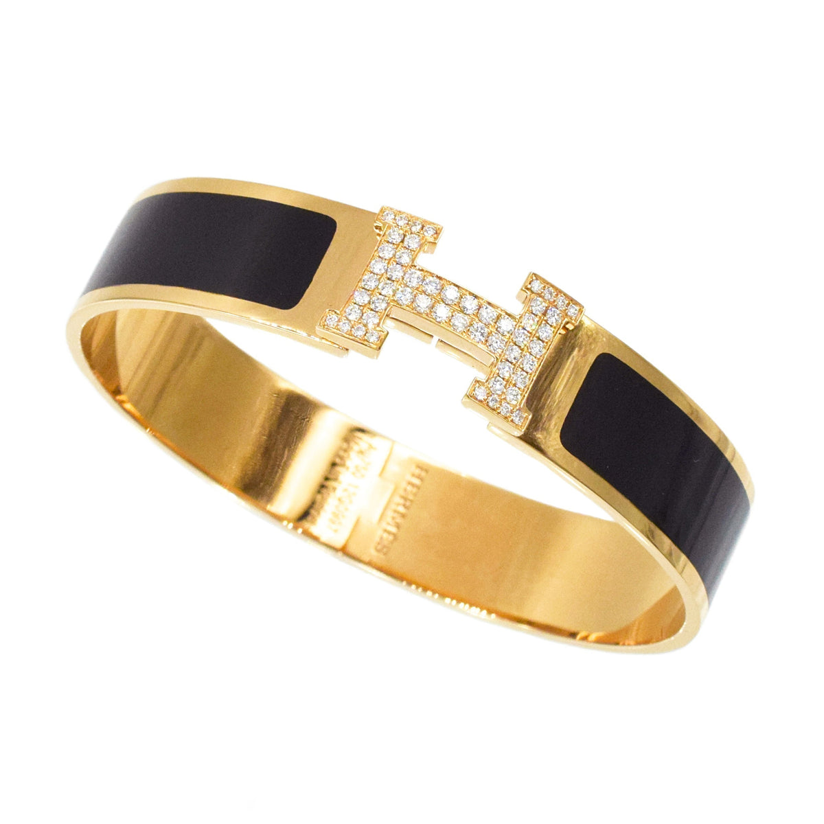 Hermes Clic H Moissanite Bracelet