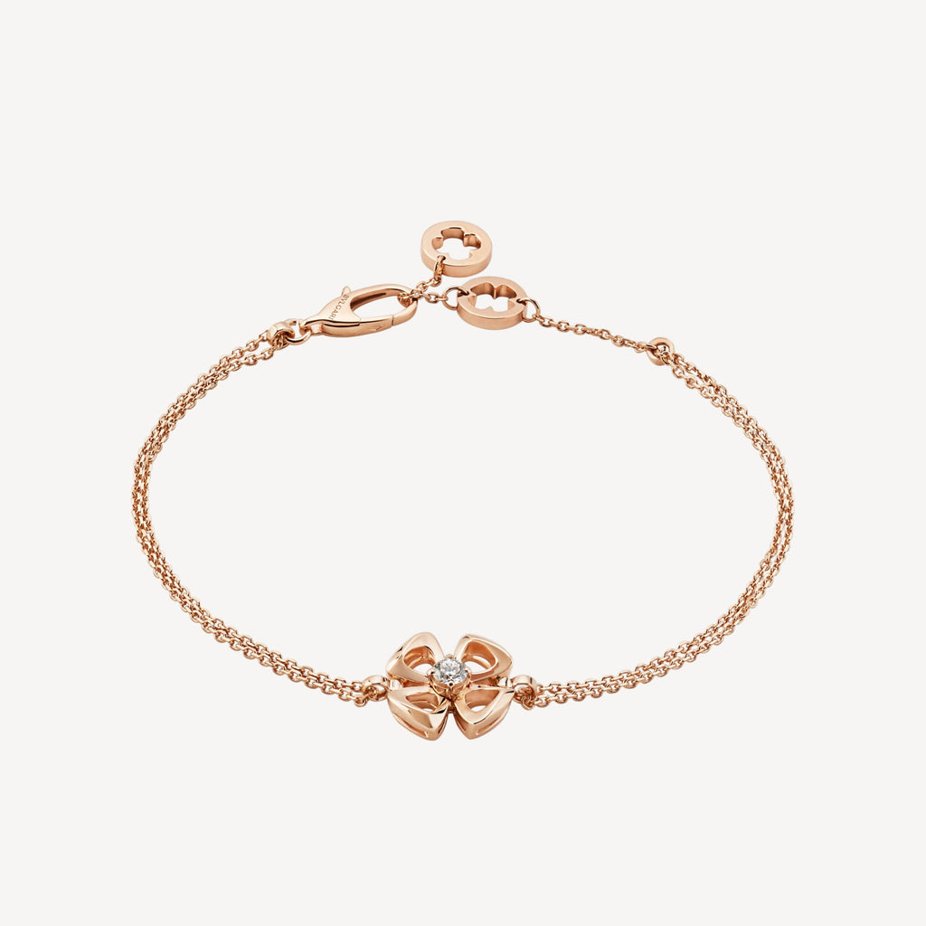Fiorever Central Moissanite Bracelet - 18K Gold