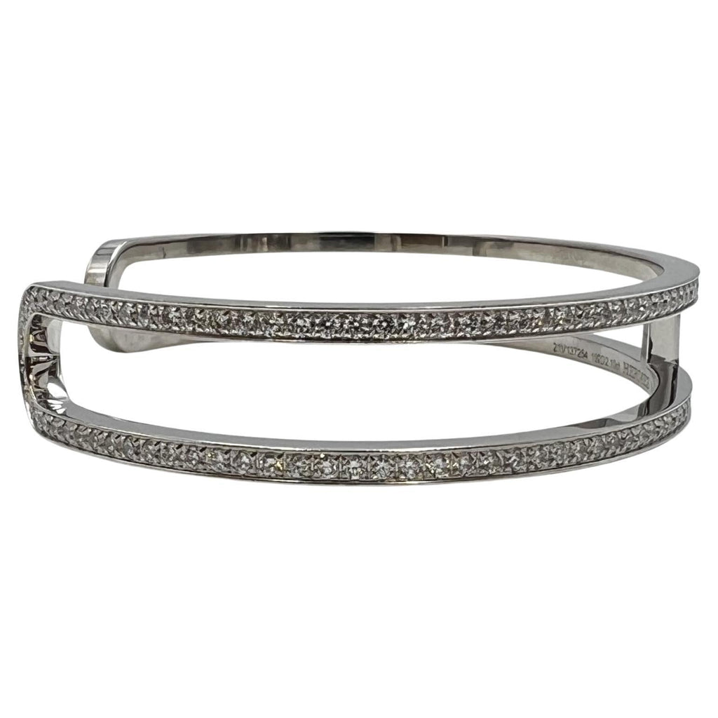 Hermes Ever Chain d'Ancre Cuff Diamond Bracelet - 18K Gold