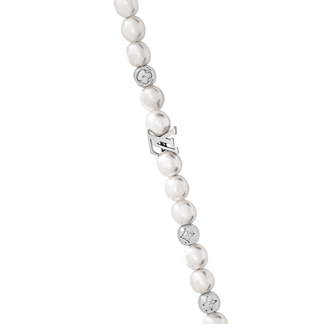 Louis Vuitton Monogram Pearl Necklace