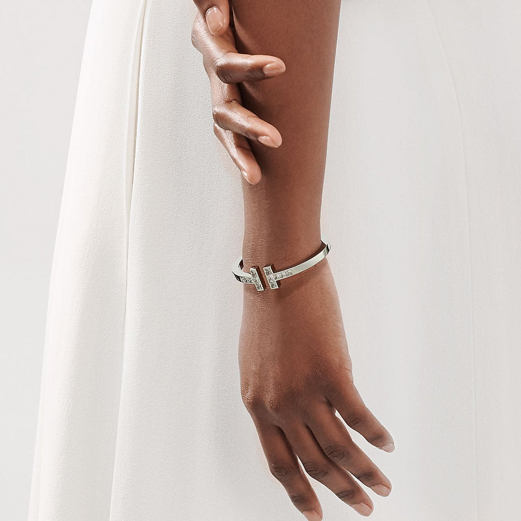 Tiffany Moissanite Square Bracelet - 18K Gold