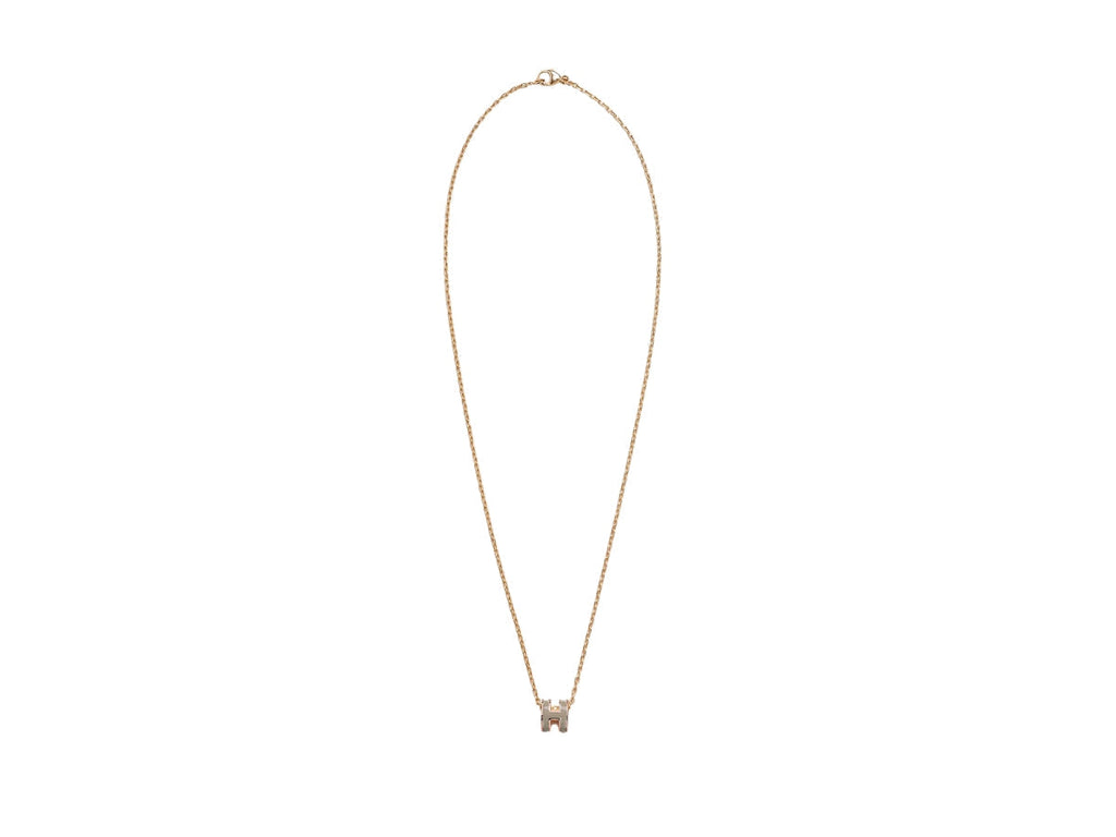 Hermes Mini Pop Grey Necklace