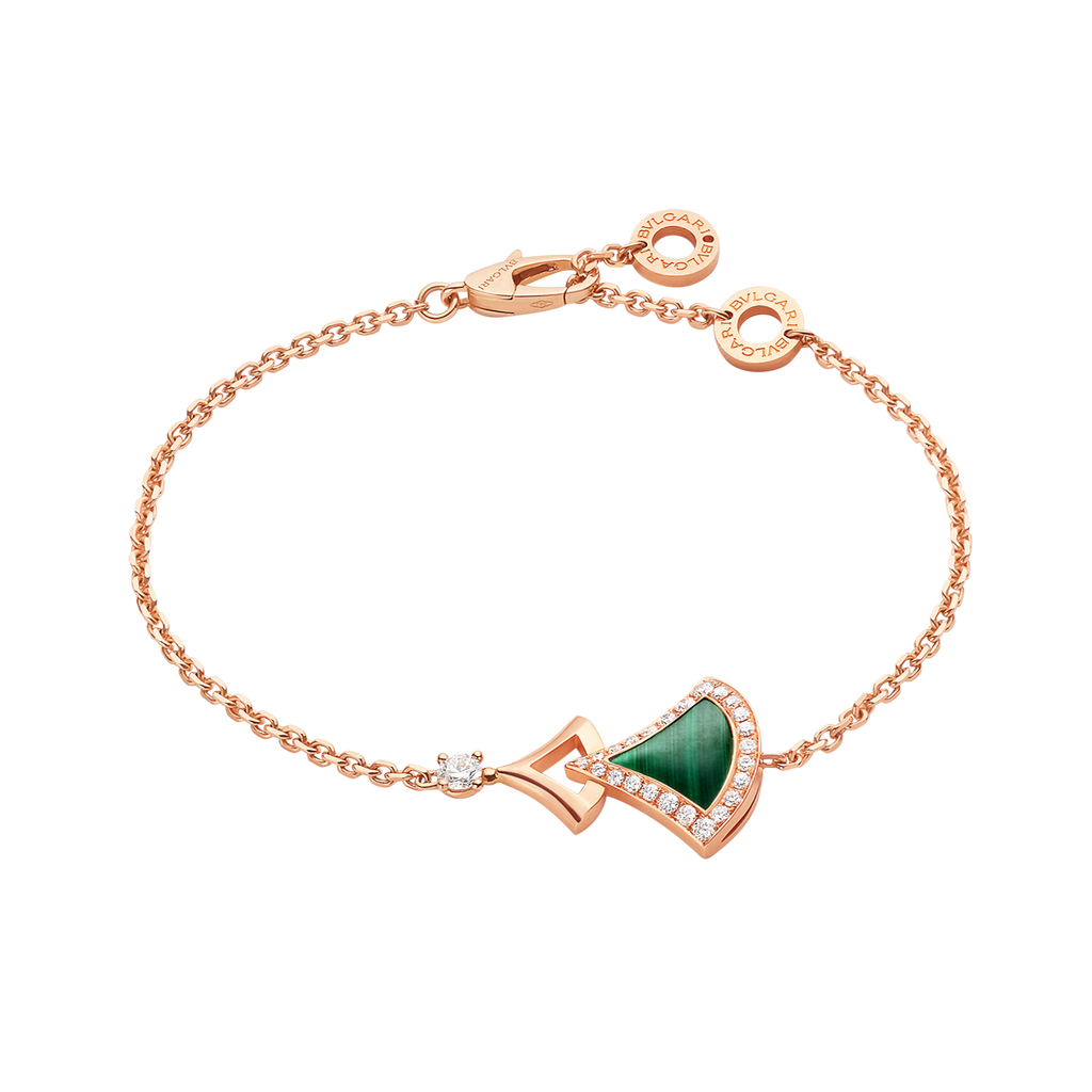 Bvlgari Dream Malachite Bracelet - 18K Rose Gold