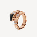 Bvlgari Serpenti Viper Black Ring - 18K White Gold