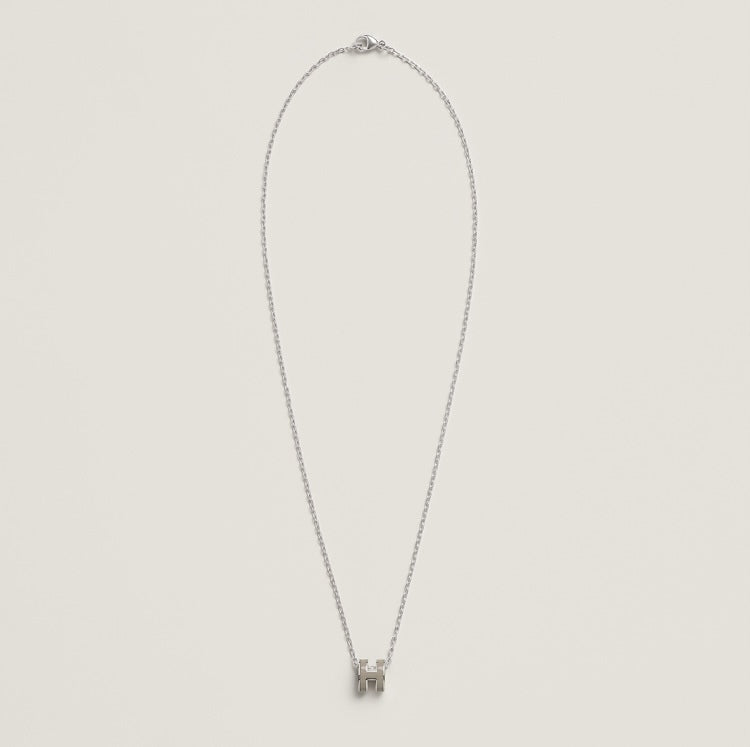 Hermes Mini Pop Grey Necklace
